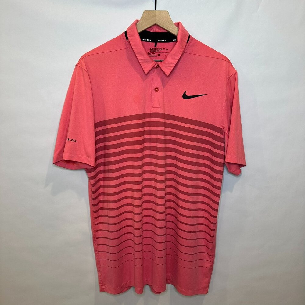 Nike golf standard fit performance polo Fontainebleau Miami salmon, pink L